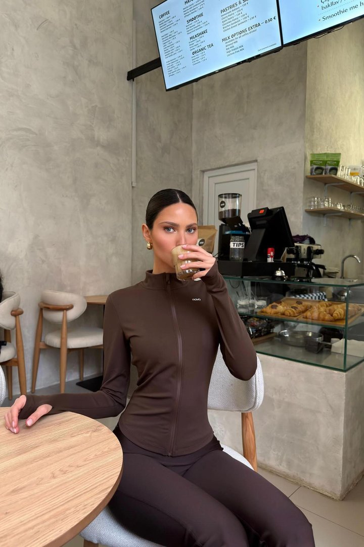 CloudForm™ Long Sleeve Full Zip Jacket - Brown
