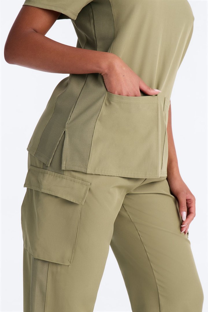 Active Care Uniform Scrub Jogger Set - Olive