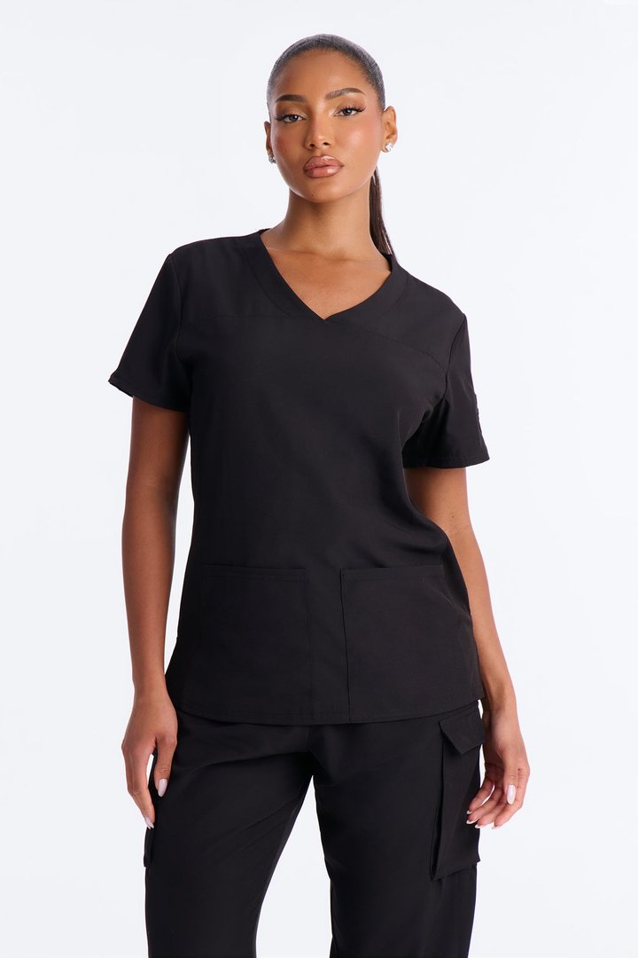 Follow Up Uniform Scrub Jogger Set - Black