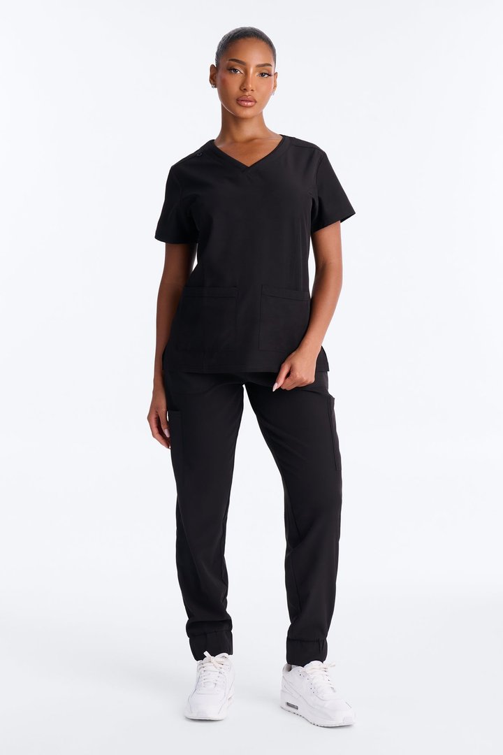 Recovery Mode Uniform Scrub Jogger Pant Set - Black