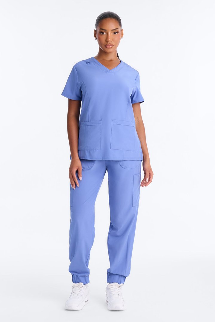 Recovery Mode Uniform Scrub Jogger Pant Set - Light Blue