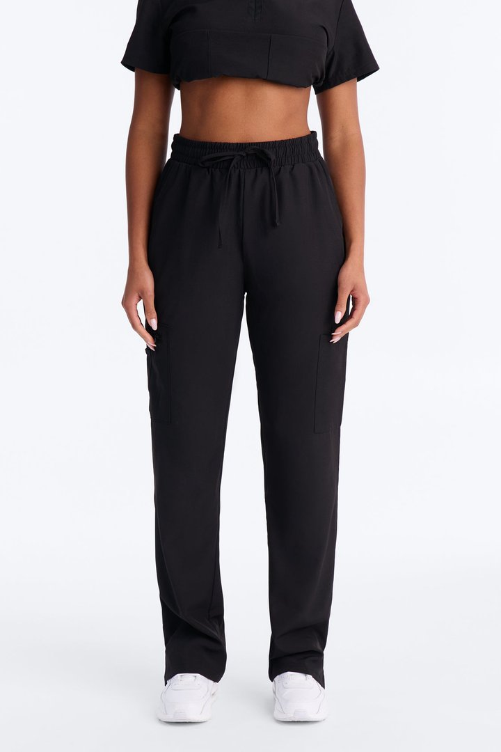 Smooth Shift Scrub Pant Bottoms - Black