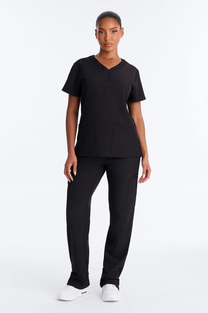 Smooth Shift Scrub Pant Bottoms - Black