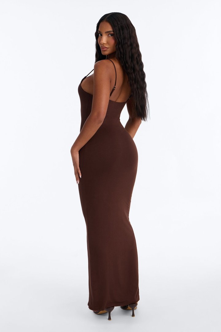 Ajay Maxi Dress - Chocolate