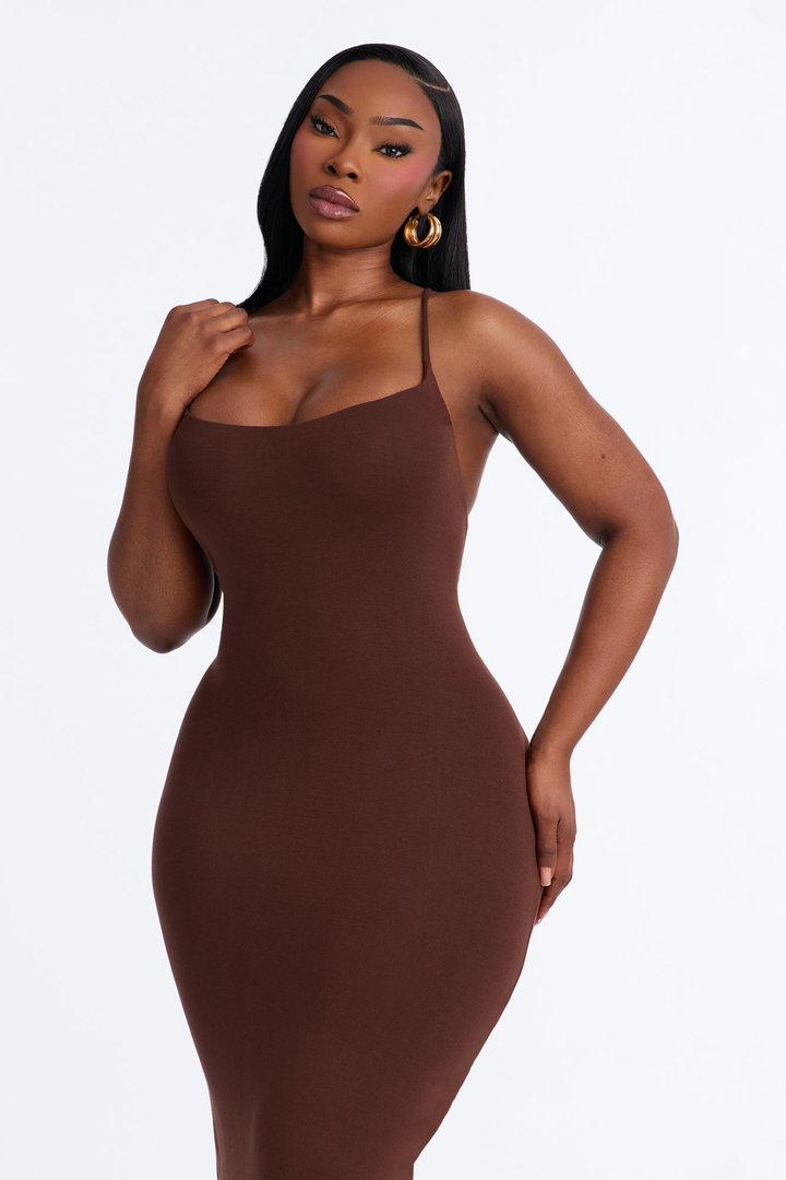 Ajay Maxi Dress - Chocolate
