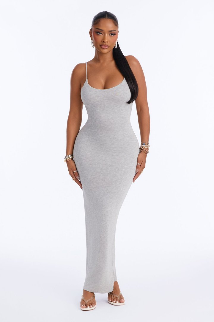 Ajay Maxi Dress - Heather Grey