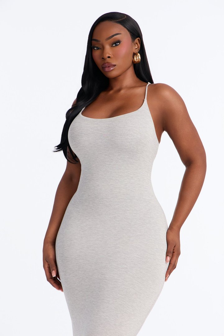 Ajay Maxi Dress - Heather Grey