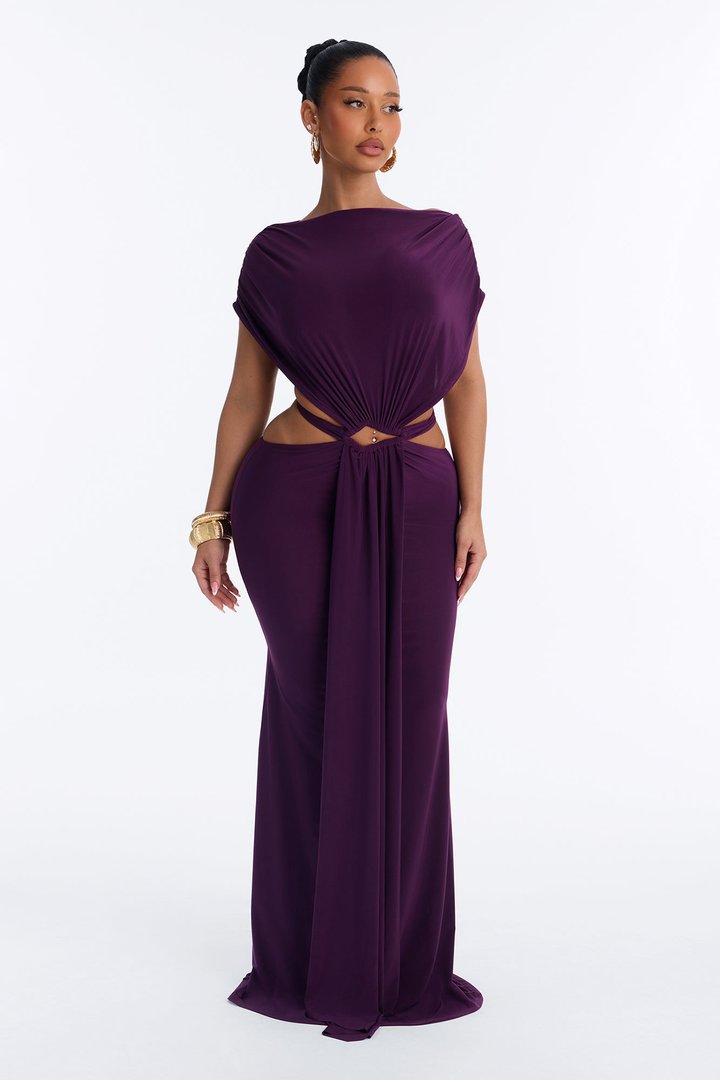 Phantom Fantasy Maxi Dress - Plum