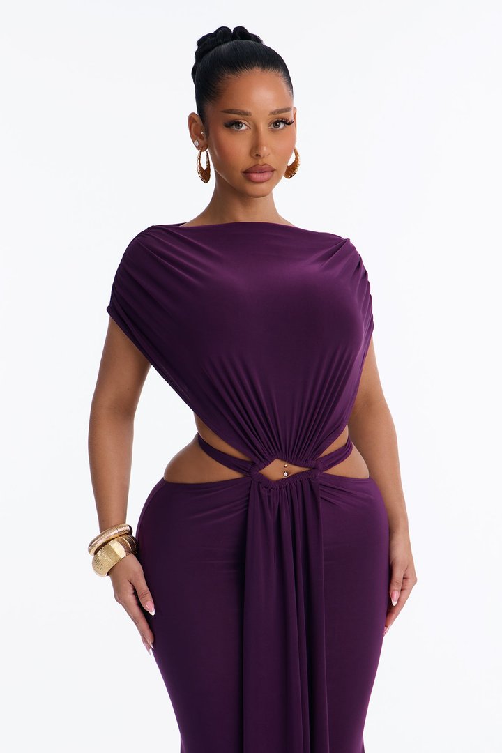 Phantom Fantasy Maxi Dress - Plum