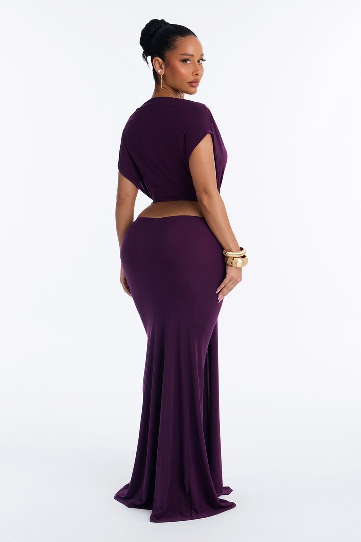 Phantom Fantasy Maxi Dress - Plum