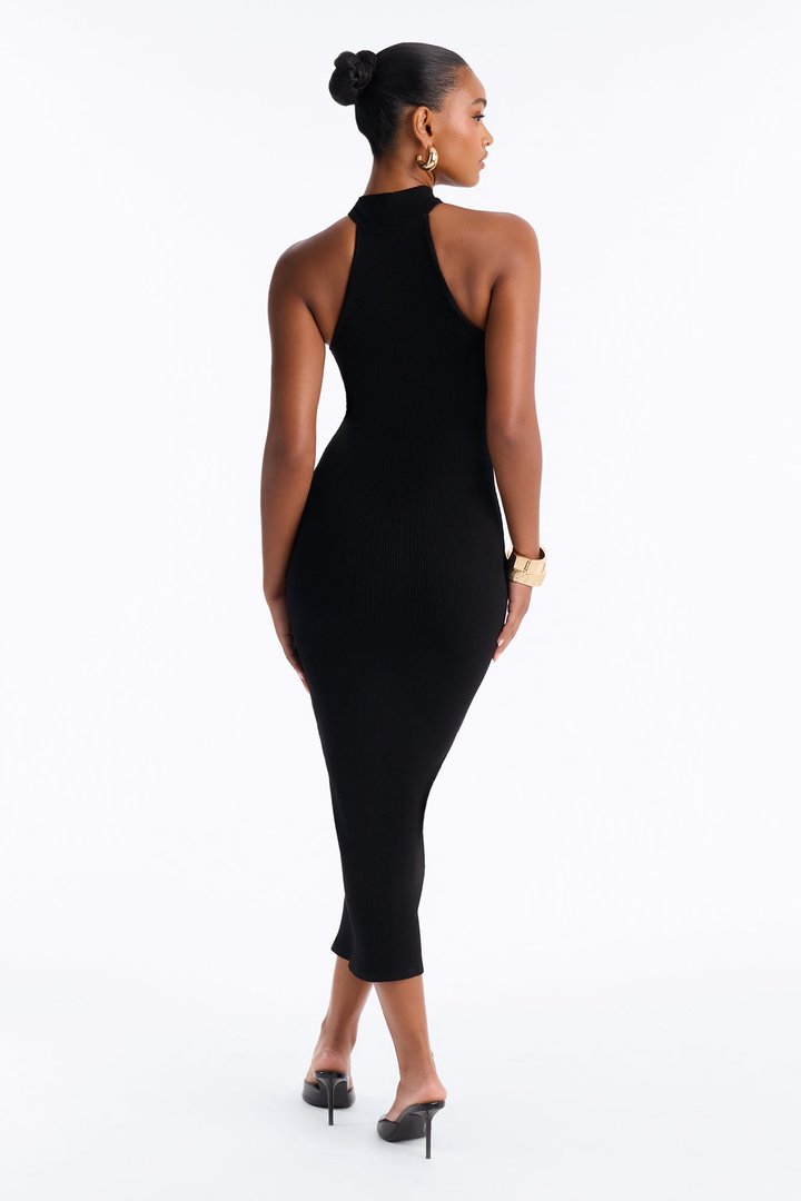 Lexi Snatched Maxi Dress - Black