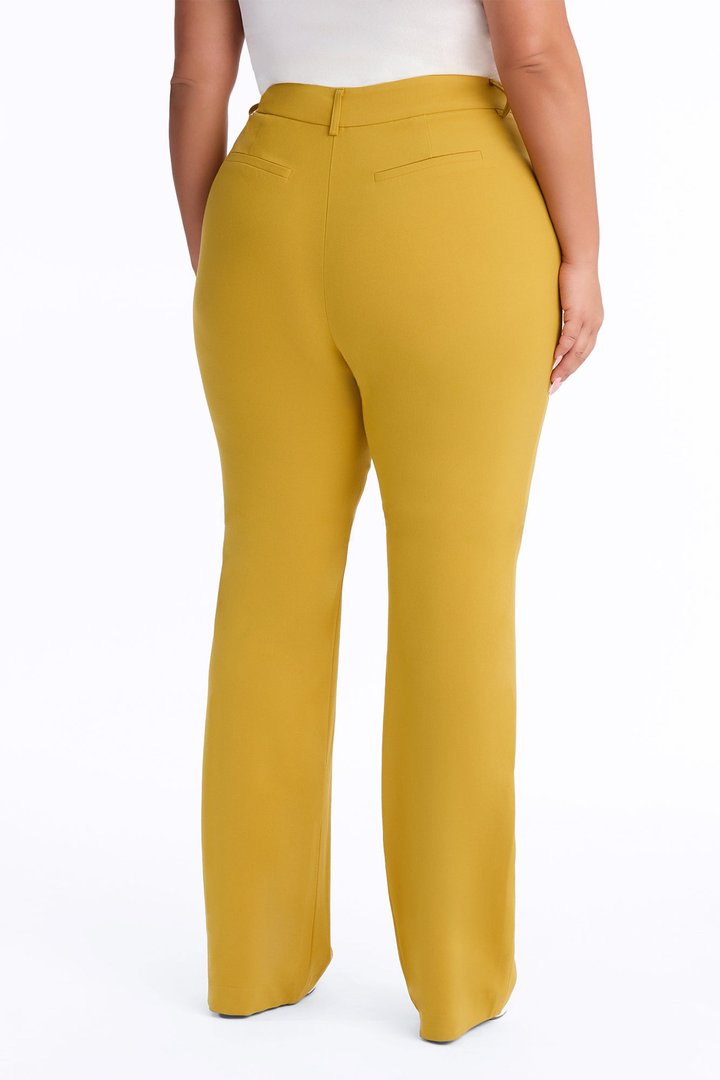 Tall Tasha Dressy High Rise Pants - Mustard