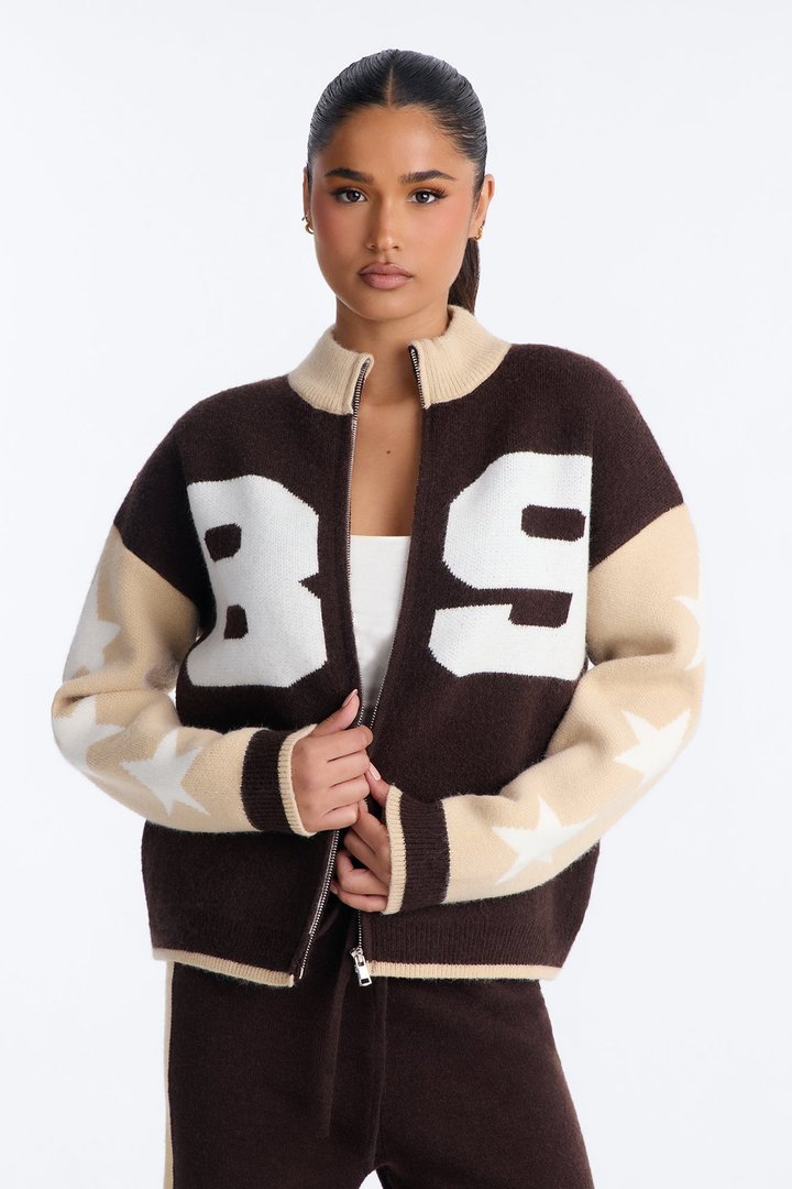 89' Star Sweater Pant Set - Chocolate/Combo