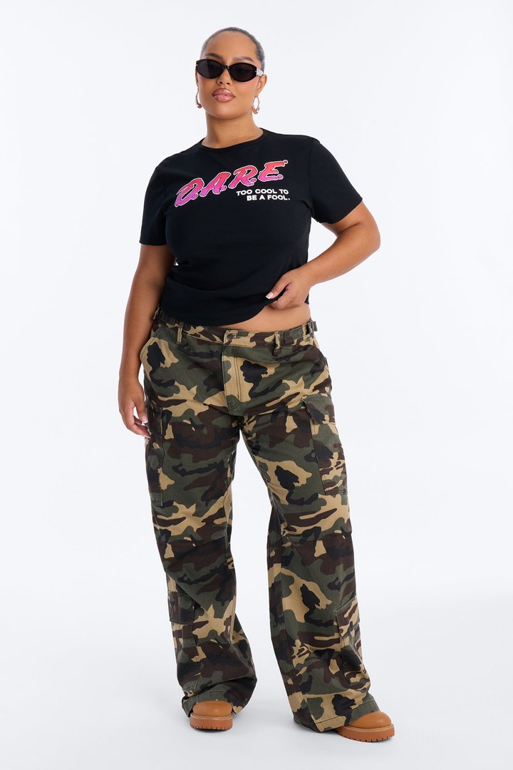 DARE Too Cool Baby Tee - Black