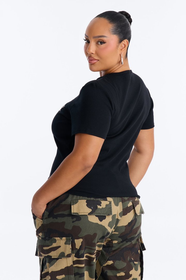 DARE Too Cool Baby Tee - Black