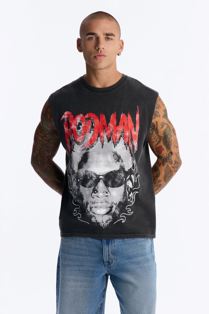 Rodman 91 Muscle Tee - Black
