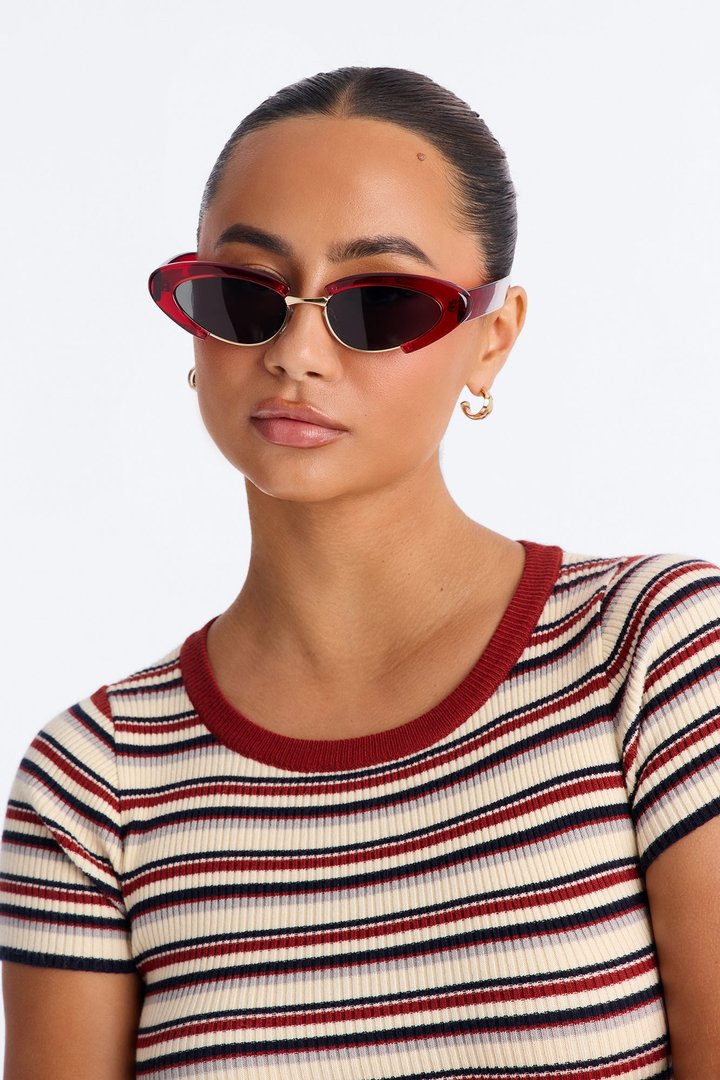 Pretty Catty Sunglasses - Red