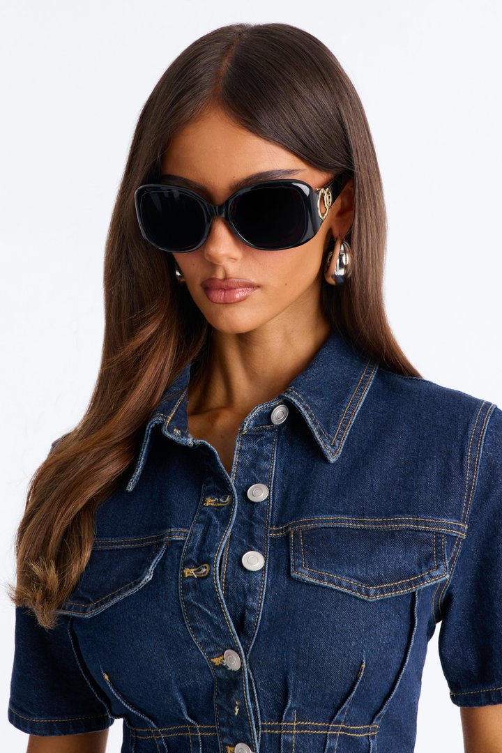 Always On The Prowl Sunglasses - Black