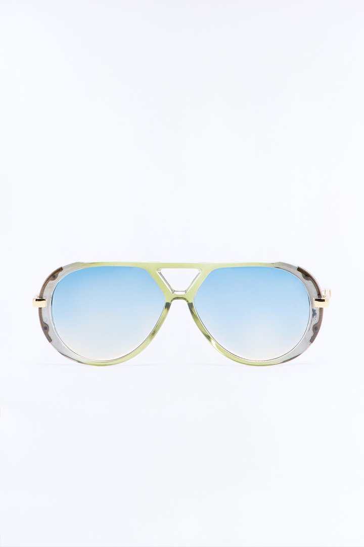 Lightning Wave Sunglasses - Green/combo
