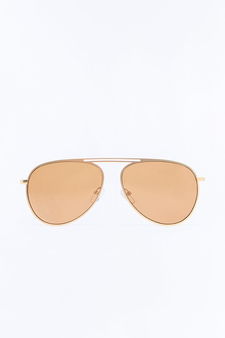 Off Golden Street Sunglasses - Gold/Brown