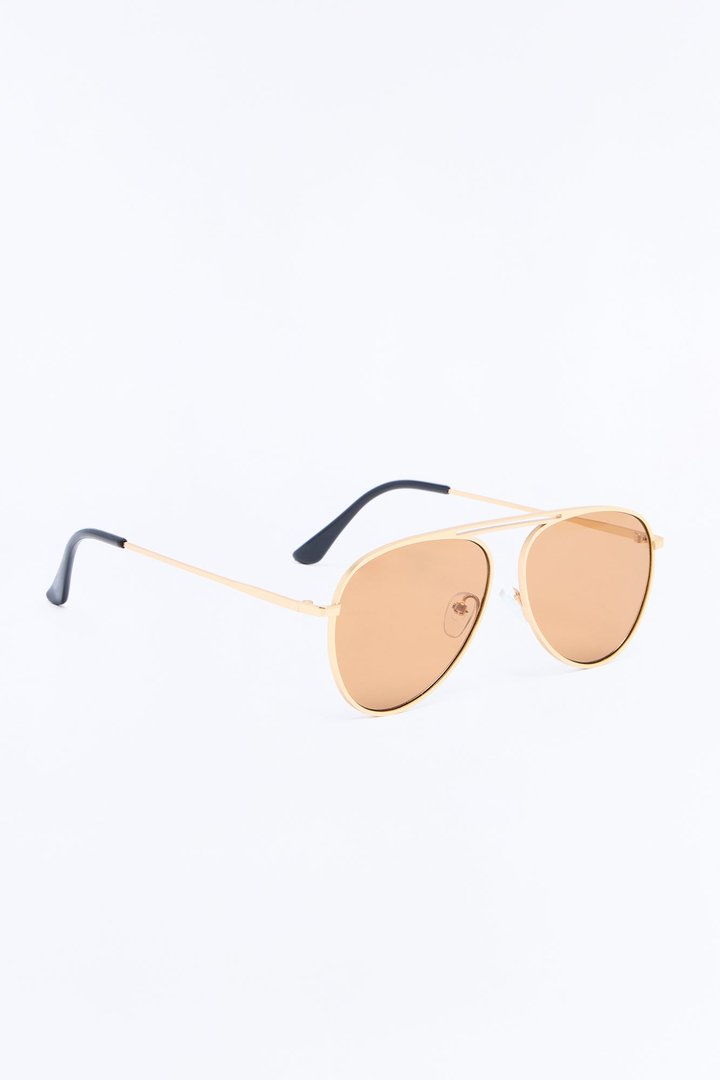 Off Golden Street Sunglasses - Gold/Brown