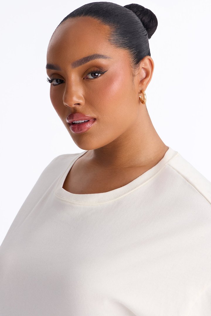Jade Oversized Short Sleeve T-Shirt - White