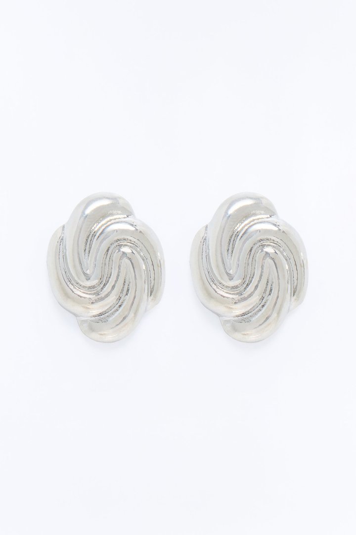 Looking My Way Stud Earrings - Silver