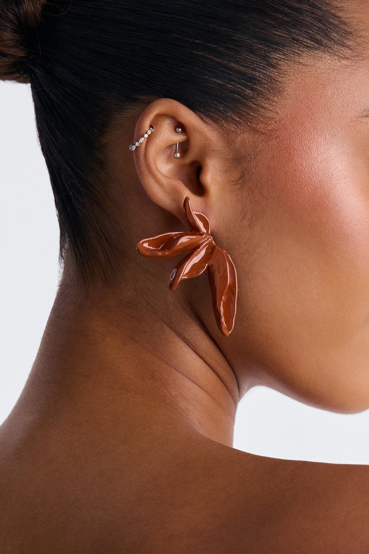 Free Spirit Earrings - Orange