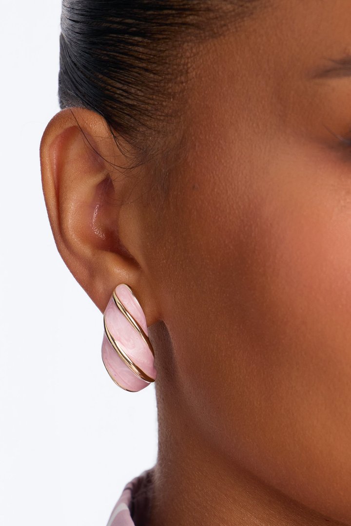 Celestine Drop Earrings - Pink