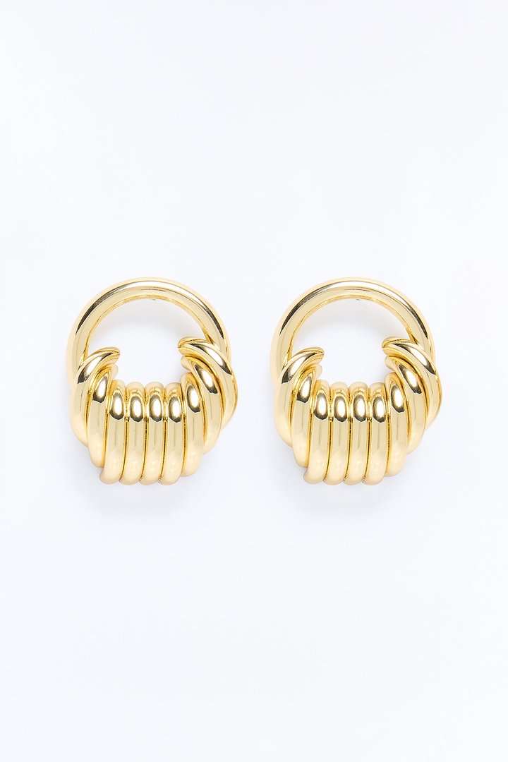 Stop Calling Drop Earrings - Gold