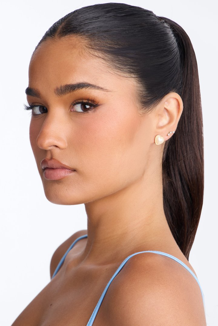 Got Me Blushing Stud Earrings - Gold
