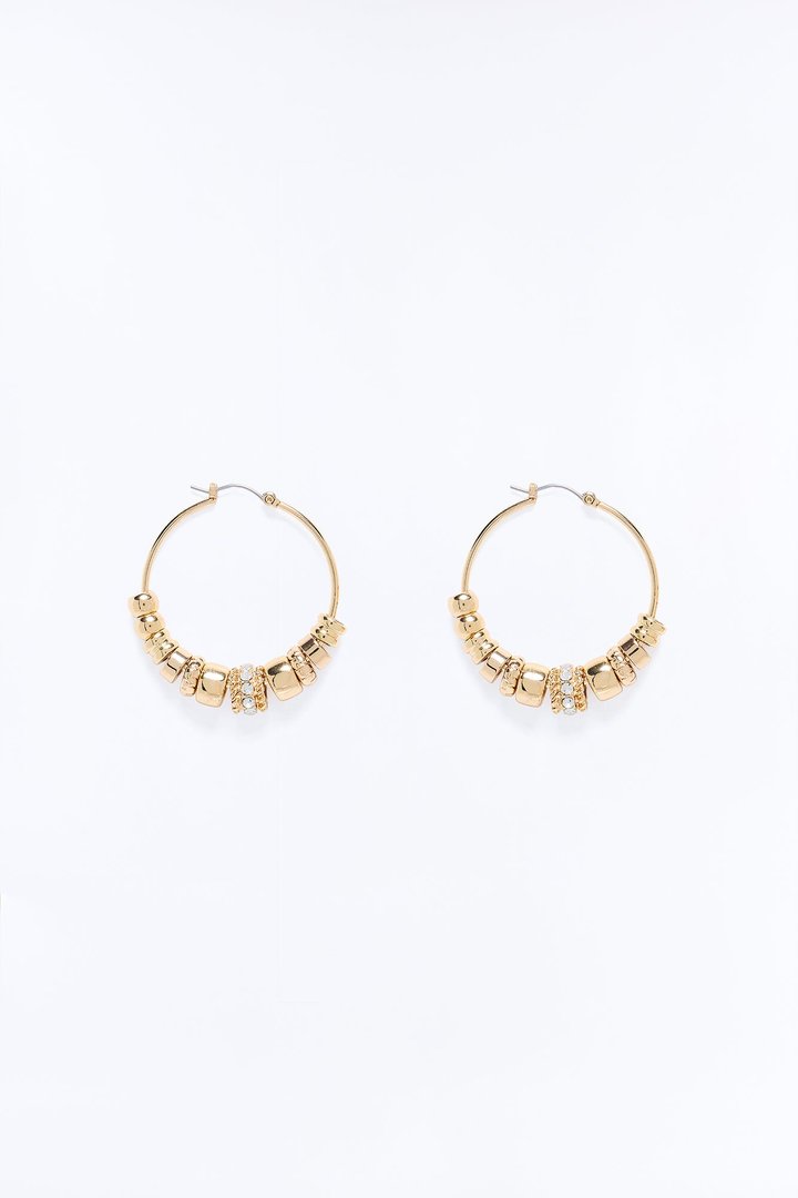 Rock With You Hoop Earrings - Gold
