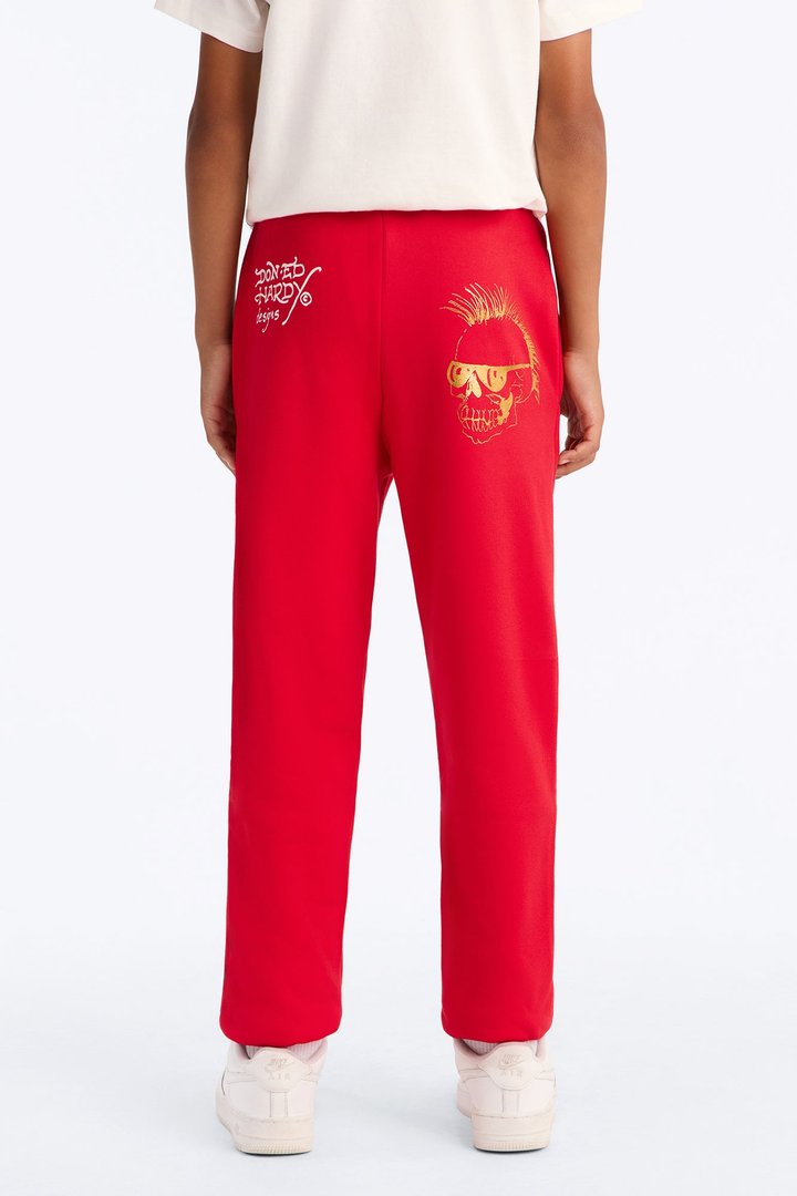 Mini Ed Hardy Fearless Jogger Pants - Red