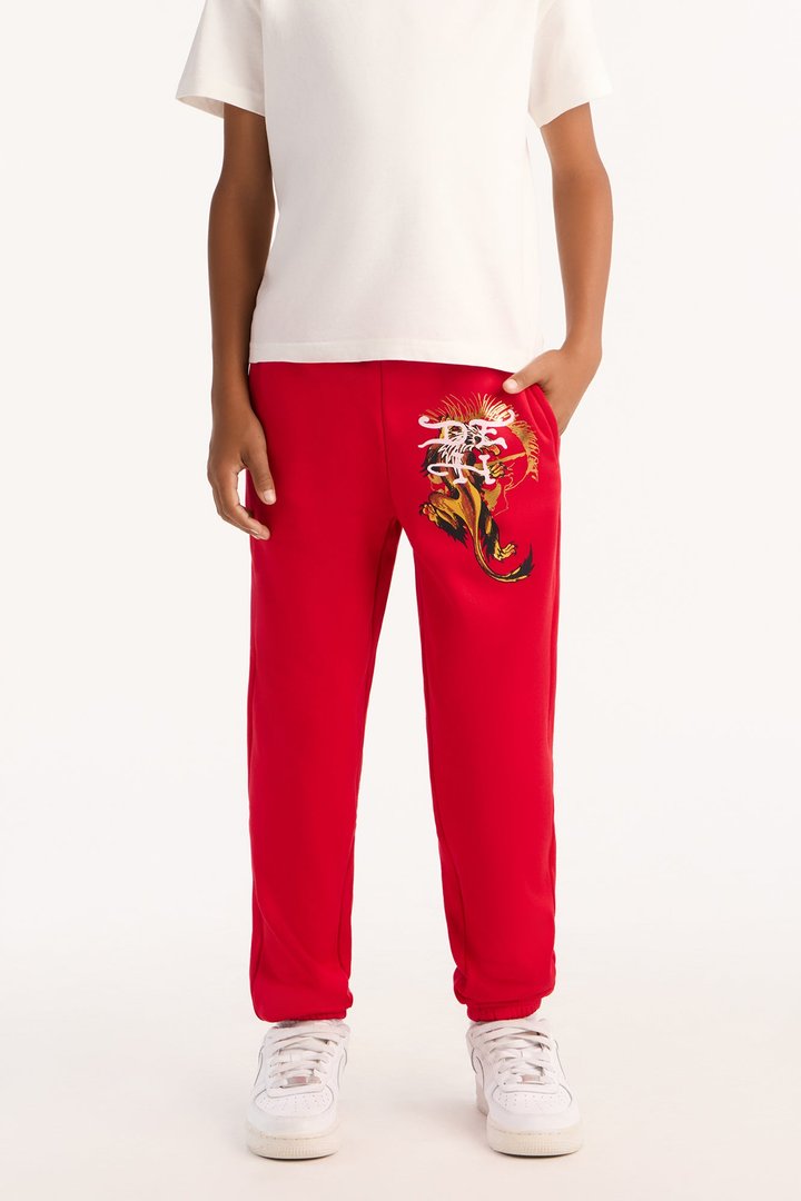 Mini Ed Hardy Fearless Jogger Pants - Red