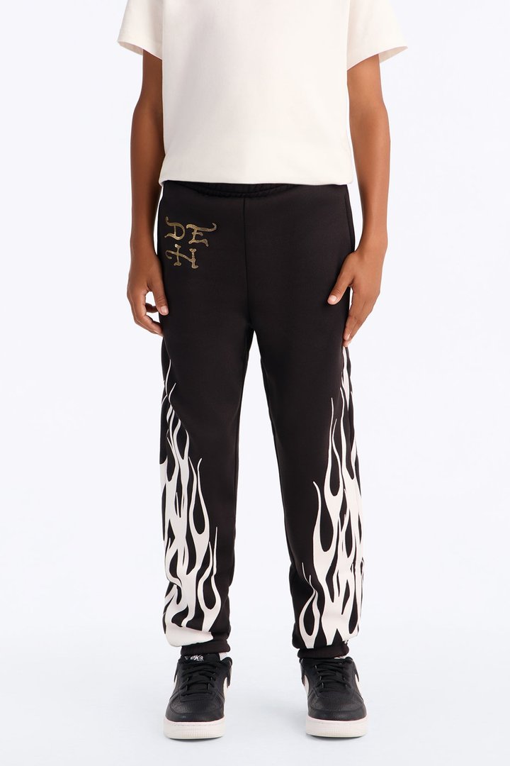 Mini Ed Hardy Chaos Ensues Jogger Pants - Black