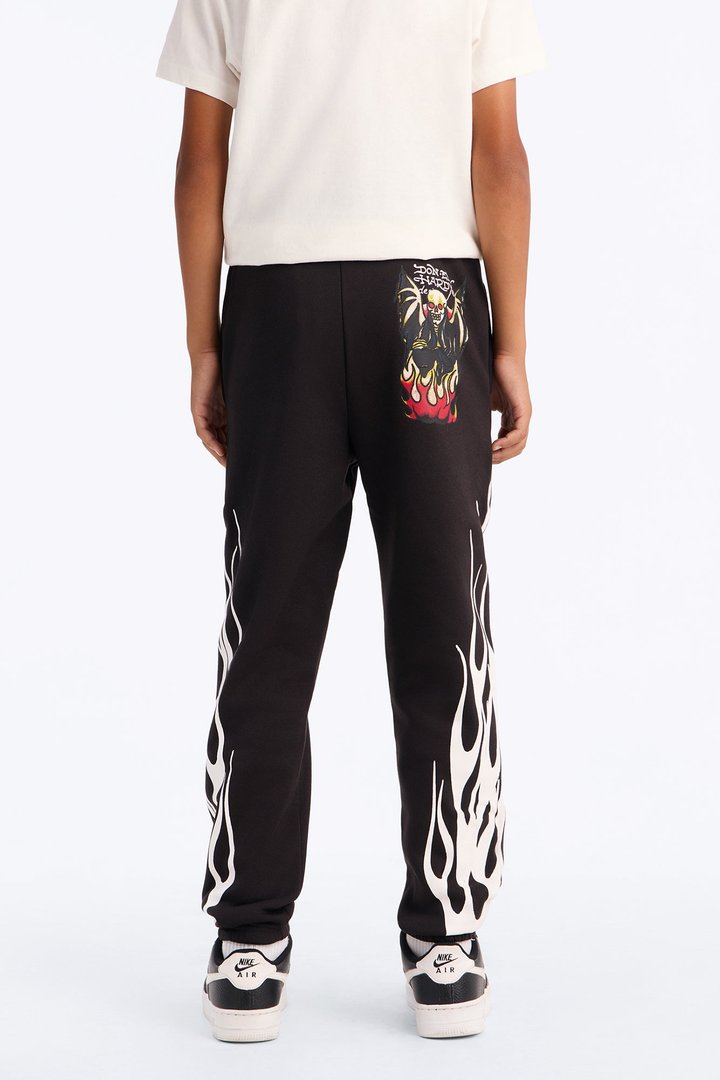 Mini Ed Hardy Chaos Ensues Jogger Pants - Black