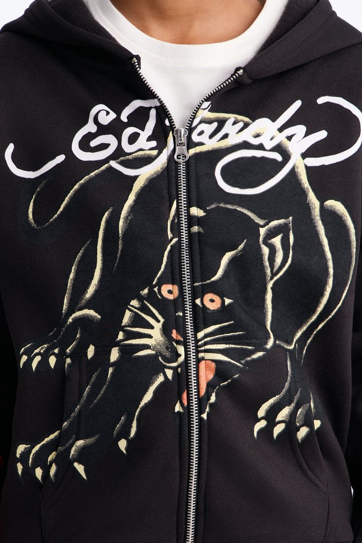 Mini Ed Hardy Flame Unbroken Hoodie - Black