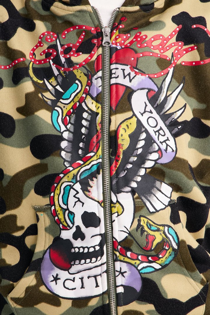 Mini Ed Hardy NYC Camo Hoodie - Camouflage