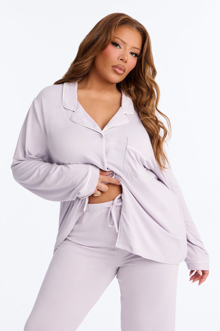 In The Morning PJ Pant Set - Lavender