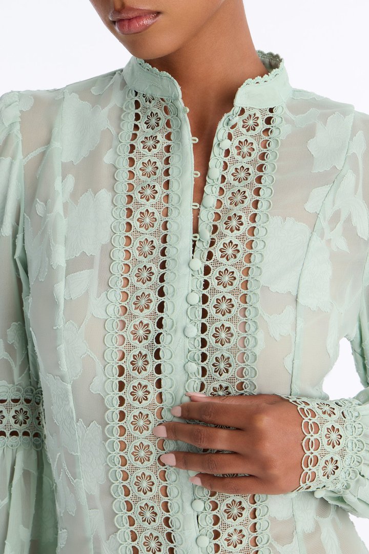 Staying Loyal Blouse - Sage