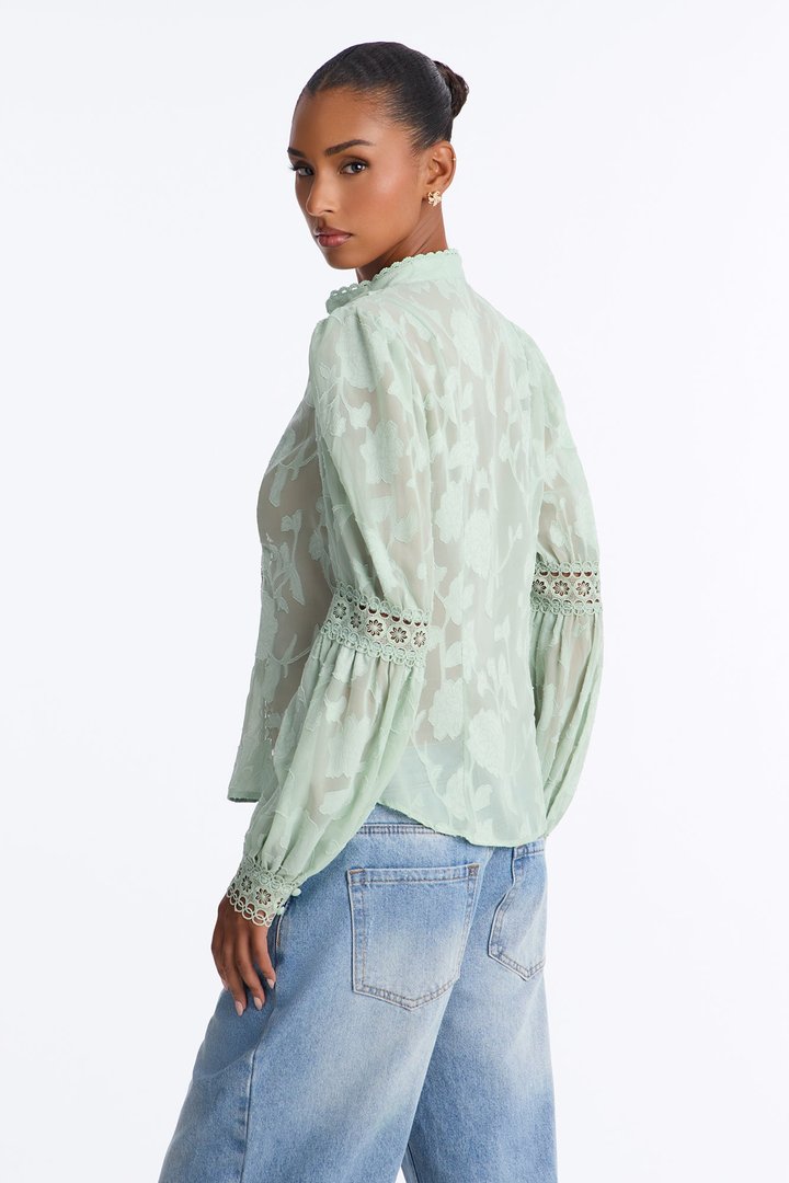 Staying Loyal Blouse - Sage