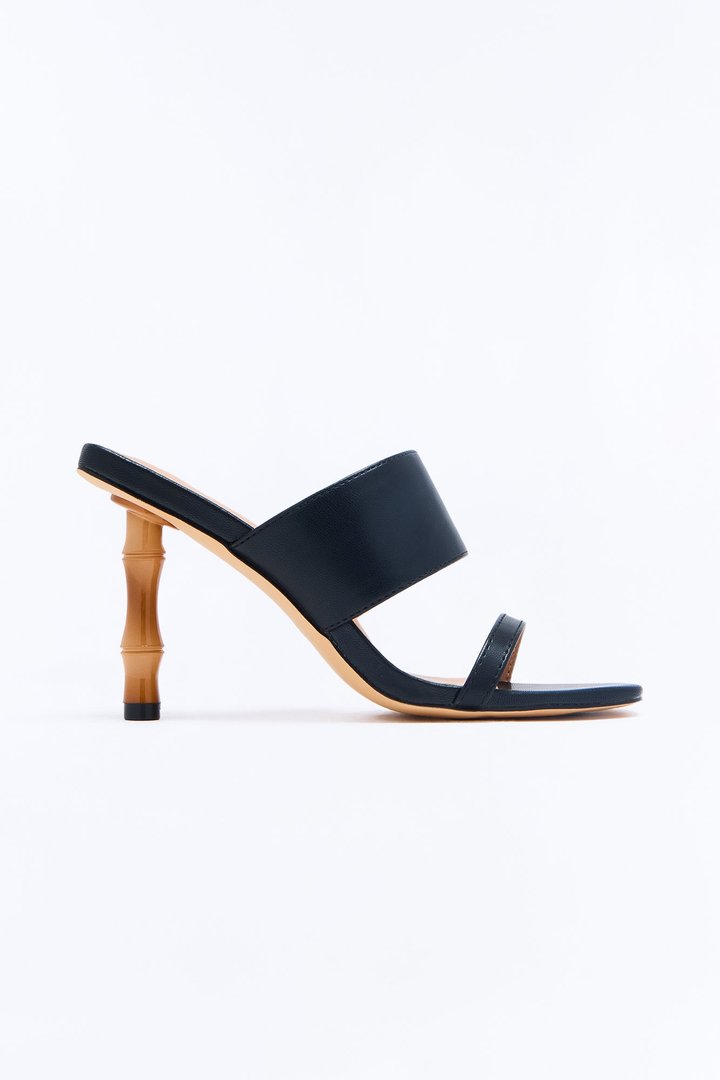 Rowe Bamboo Heels - Black