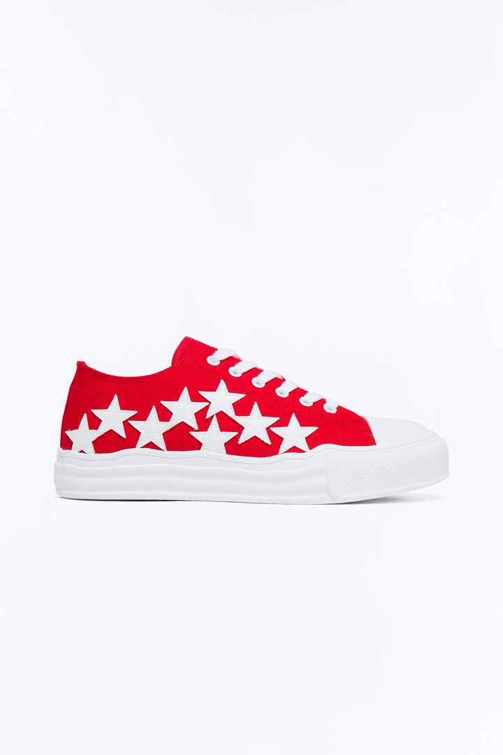 Running With The Stars Low Top Sneakers - Red