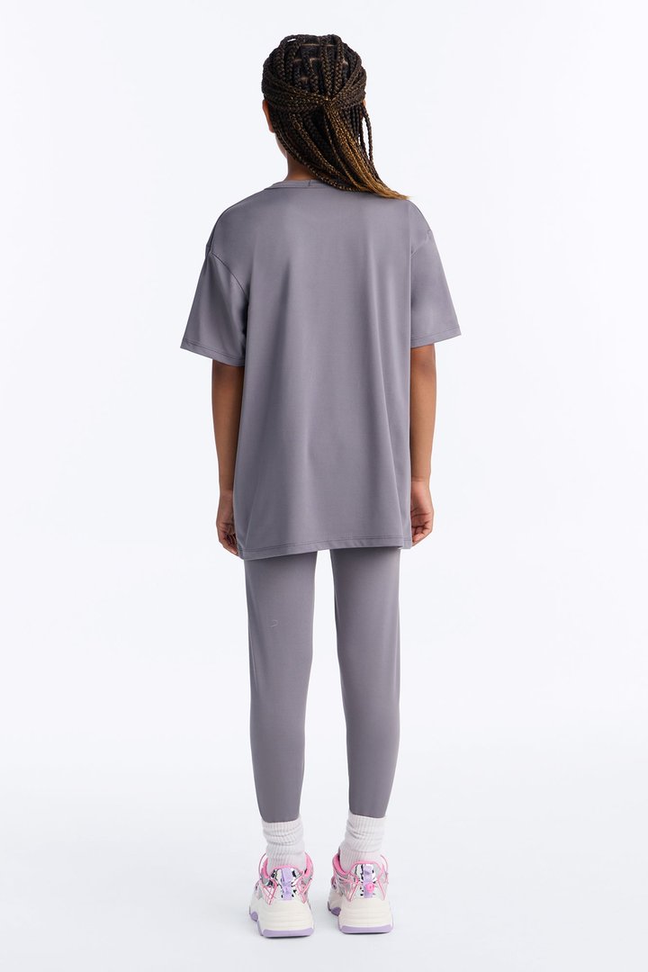 Mini Love Over Everything Legging Set - Charcoal