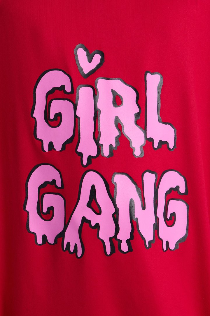 Mini Girl Gang Legging Set - Burgundy