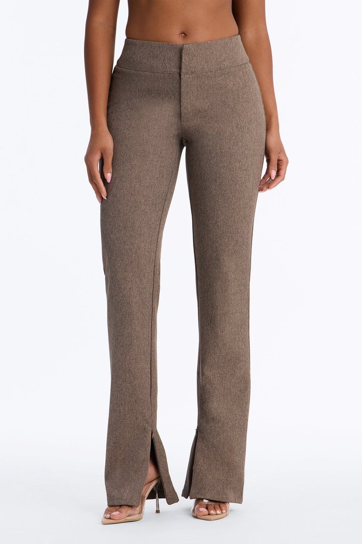 Perfectly Poised Straight Leg Trouser - Brown Combo