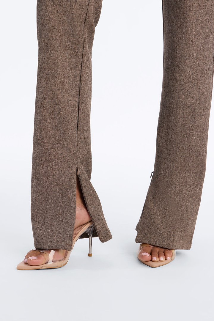 Perfectly Poised Straight Leg Trouser - Brown Combo
