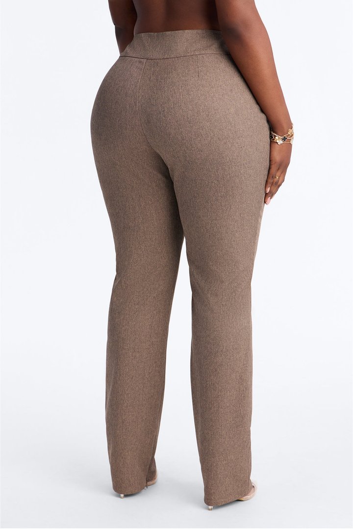 Perfectly Poised Straight Leg Trouser - Brown Combo