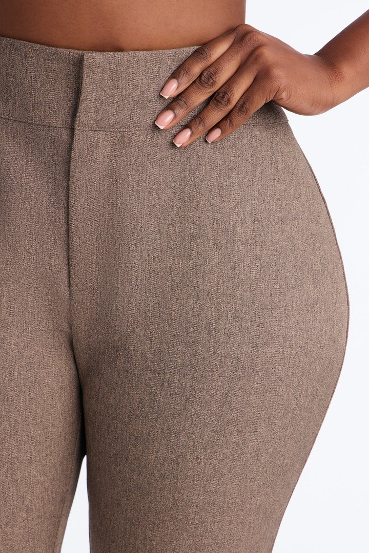 Perfectly Poised Straight Leg Trouser - Brown Combo