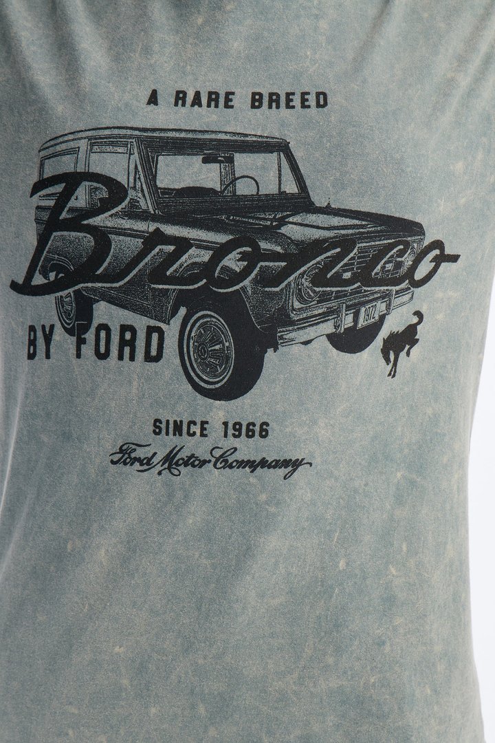 Ford Bronco Vintage Logo Tee - Dark Grey